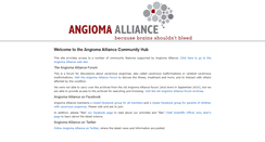 Desktop Screenshot of angiomacommunity.org